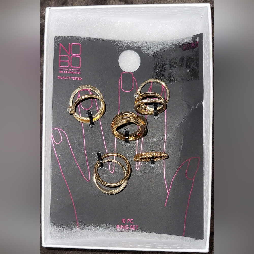 10 Pk Of No Boundaries Assorted Rings